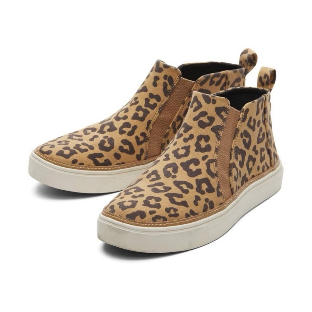 TOMS Bryce Leopard Mid Rise Sneaker, 8 (NEW)